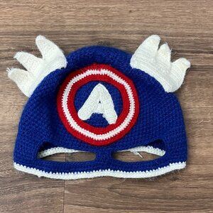 Aerika Peruvian Trading Co Captain America Knit Hat- Adult